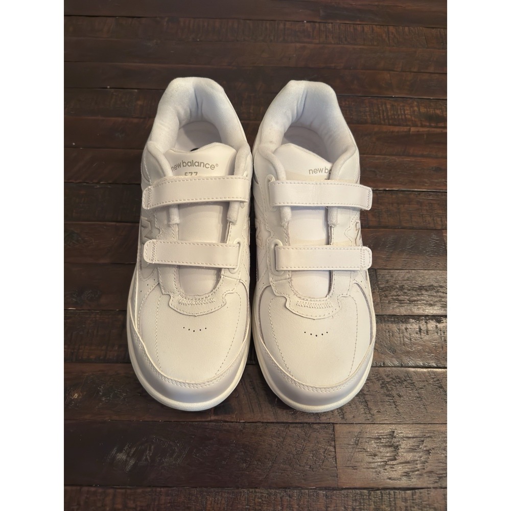 New Balance 577 Women's White Leather Walking Shoes (WW577VW) – Size 8.5 - Picture 2 of 7